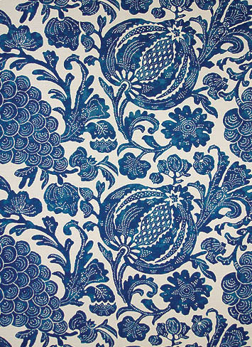 Batik Print on Stunning Indigo Blue Batik Print Absolutely Stunning